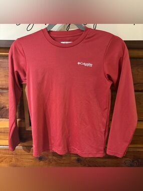 Columbia Kids Long Sleeve Shirt Red